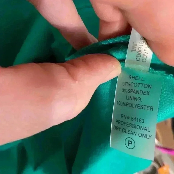 Calvin Klein V-neck,Green dress,tank dress zip up, above knee size 10 - Picture 4 of 9